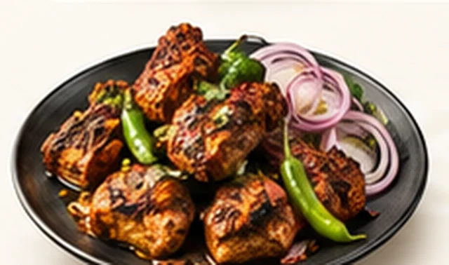 Plate of chicken chatkhara