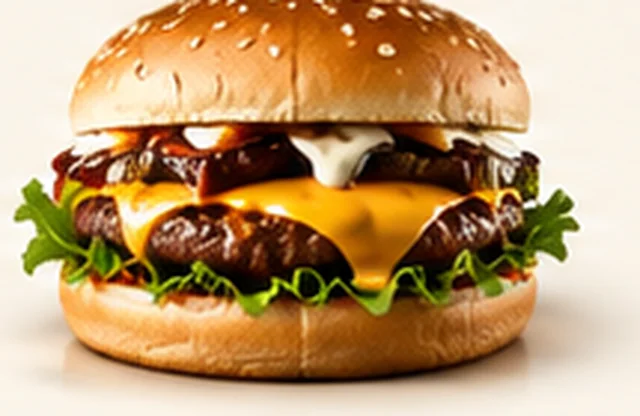 Burger with extra cheese