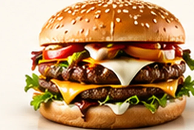 KKR special burger with double patty and cheese