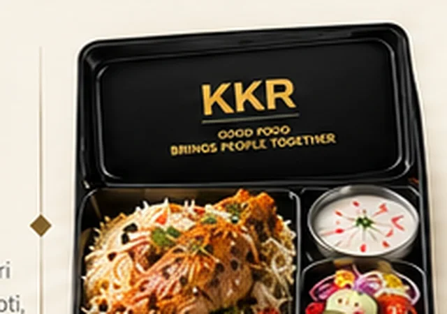 KKR special lunch box with rice and sides