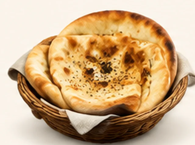 Basket of roghni nan bread